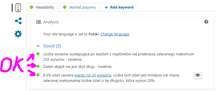 SEO na blogu WordPress - czytelność
